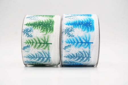 Fita de Natal com Árvore de Inverno e Flocos de Neve